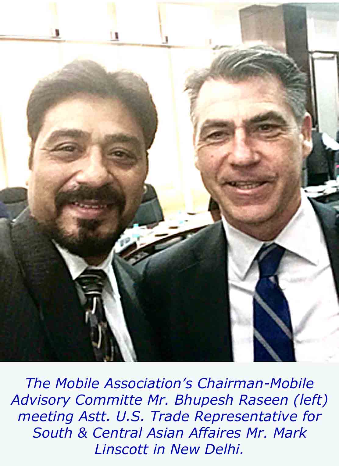 TMA News of The Mobile Association Meeting with the Astt. U.S. Trade Representative for South & Central Asian Affaires Mr. Mark Linscott