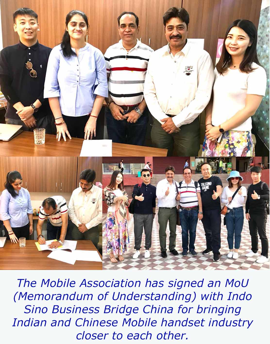 The Mobile Association signs MoU with Indo Sino Business Bridge China